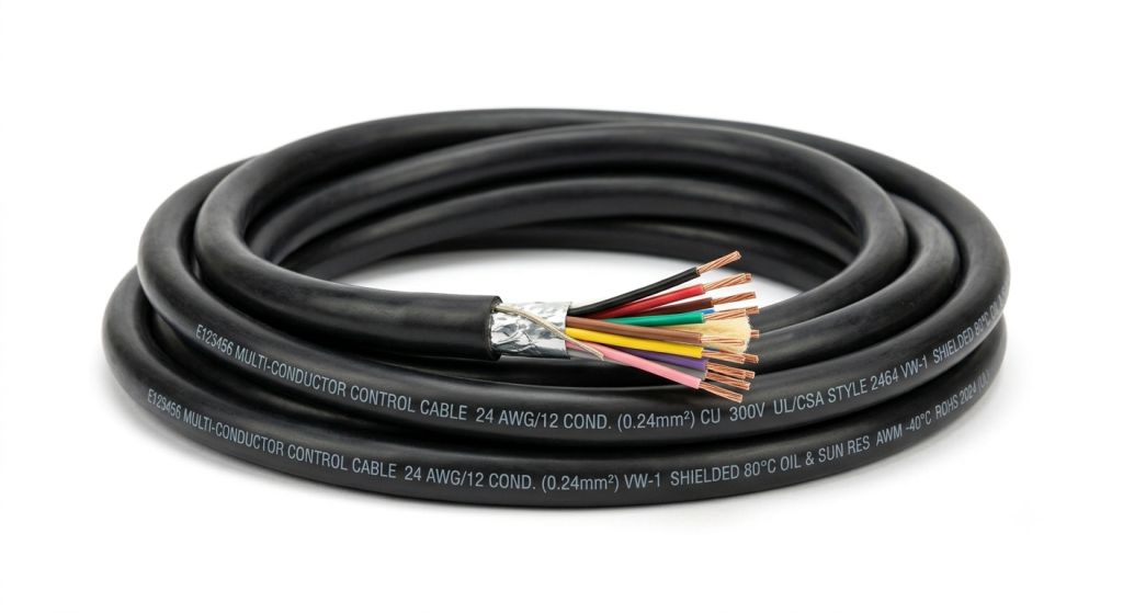 Cable de control para automatización industrial disponible en MAXX ELECTRIC.
