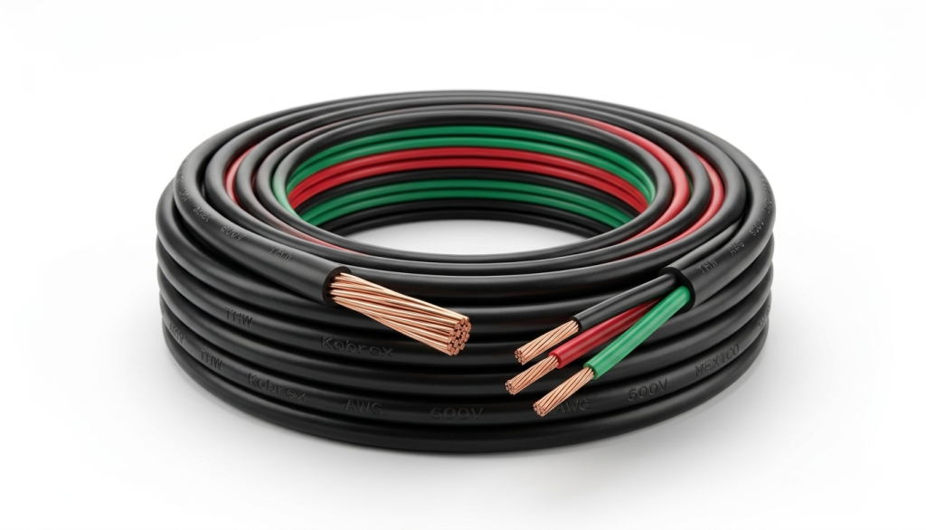Cable THW Kobrex para instalaciones eléctricas distribuido por MAXX ELECTRIC.